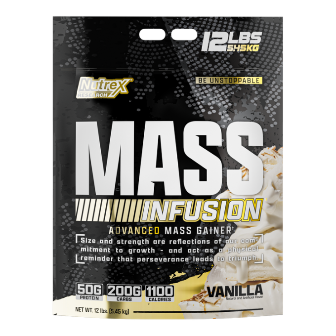 NUTREX Mass Infusion сыртқы "Ваниль", 5,5 кг (12 фунт)