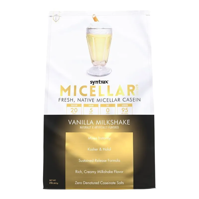 SYNTRAX Micellar Creme со вкусом "Ванильный Коктейль", 0.9 кг (2 lbs)