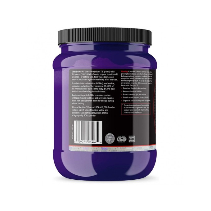 цена на Ultimate Nutrition BCAA 12000 Powder со вкусом "Розовый Лимонад", 228 г
