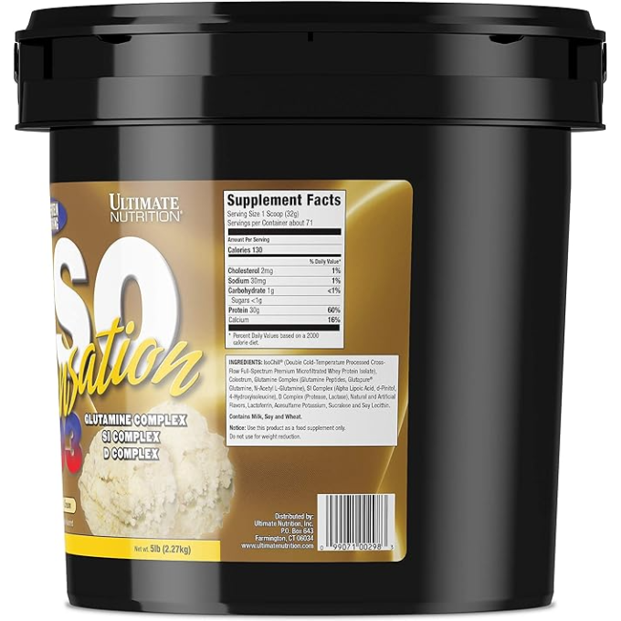 цена на Ultimate Nutrition ISO Sensation 93 со вкусом "Шоколад", 2.3 кг (5 lbs)