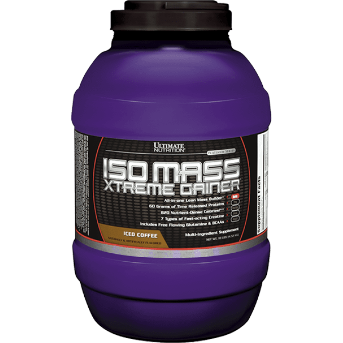 Ultimate Nutrition IsoMass Xtreme Gainer со вкусом "Кофе", 4.6  кг (10.1 lbs)