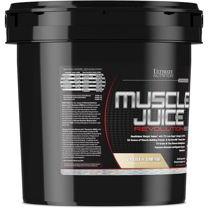 Ultimate Nutrition Muscle Juice Revolution 2600 со вкусом "Ваниль", 5.05 кг (11.1 lbs) в Алматы