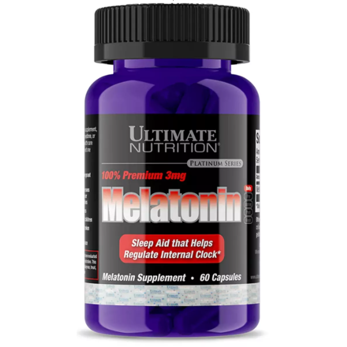 Ultimate Nutrition Premium Melatonin 3 мг, 60 капсул