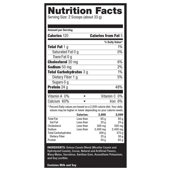 Ultimate Nutrition Prostar Casein со вкусом "Шоколад", 907 г (2 lbs)