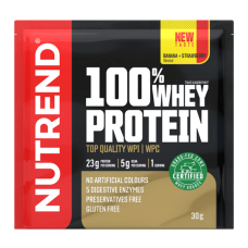 Nutrend 100%  Whey Protein со вкусом "Банан + Клубника", 30 г