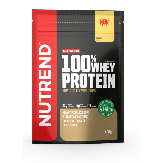 Nutrend 100% Whey Protein "Ваниль" сыртқысымен, 400 г