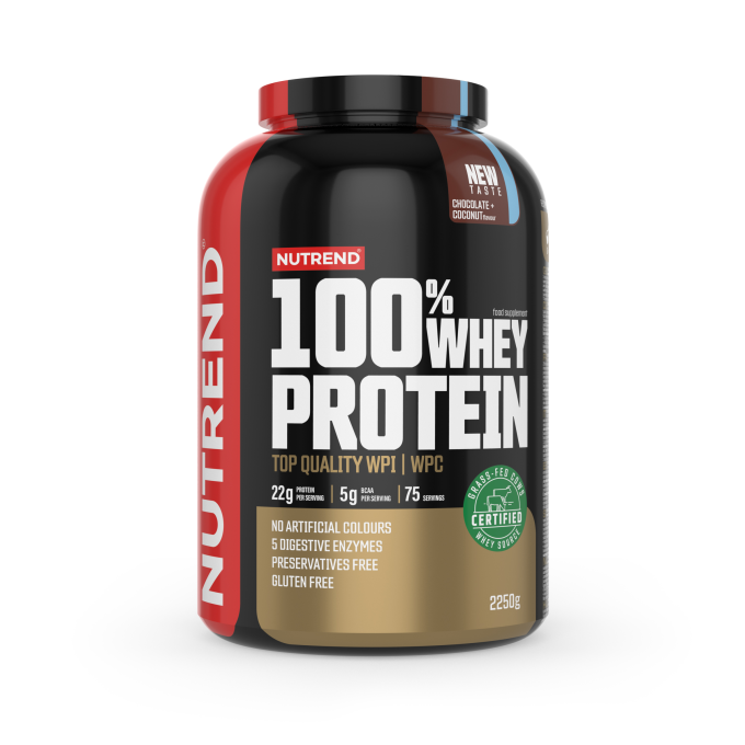 Nutrend 100% Whey Protein "Шоколад + Кокос" мақсатында, 2250 г