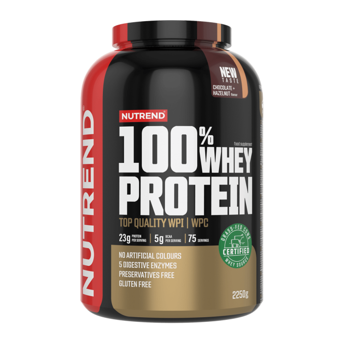 Nutrend 100% Whey Protein со вкусом "Шоколад + Лесной орех", 2250 г