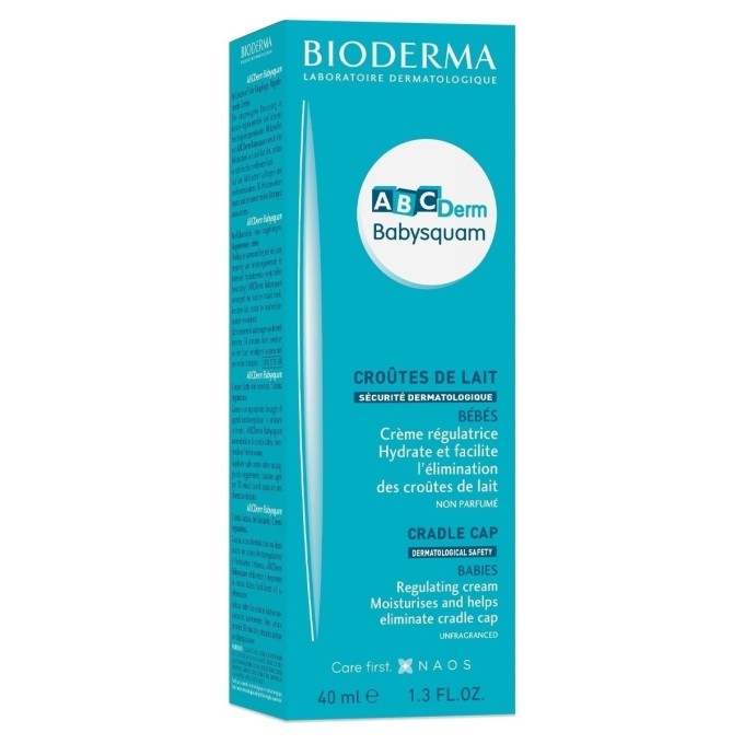 Bioderma ABCDerm BabySquam — Крем против молочных корочек, 40 мл
