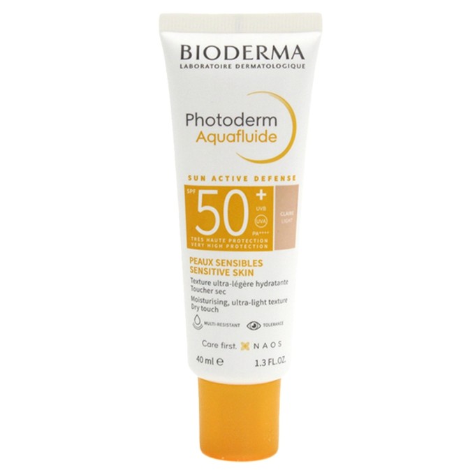 Bioderma Photoderm Aquafluide SPF 50+ Light — Солнцезащитный флюид со Светлым тоном, 40 мл