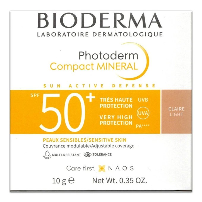 Bioderma Photoderm Compact Mineral SPF50+ Жарқы тонмен Минералдық пудра, 10 г в Алматы