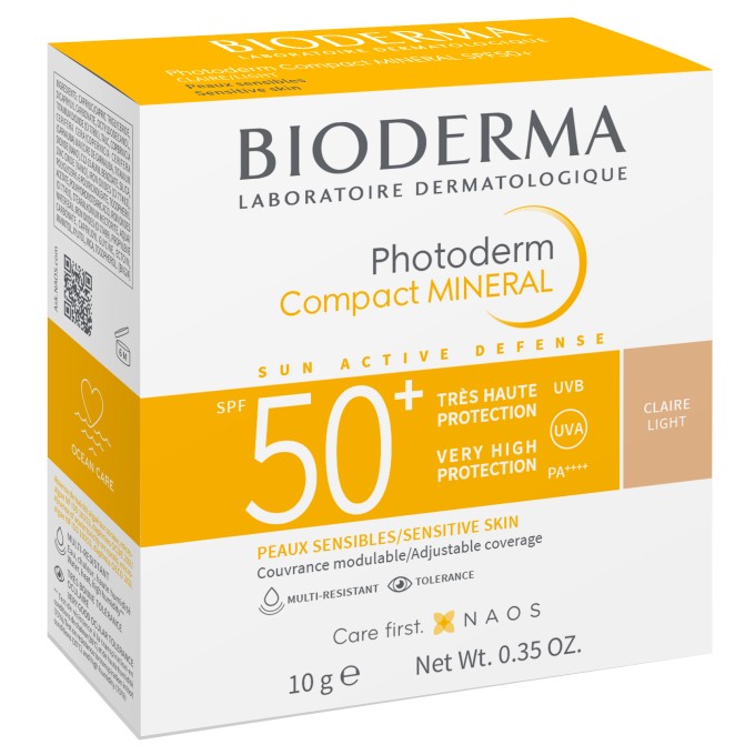 цена на Bioderma Photoderm Compact Mineral SPF50+ Жарқы тонмен Минералдық пудра, 10 г