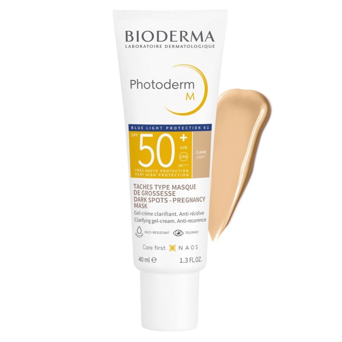 цена на Bioderma Photoderm M SPF 50+ Солнцезащитный гель-крем со Светлым тоном, 40 мл