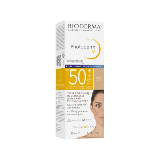 Bioderma Photoderm M SPF 50+ Солнцезащитный гель-крем со Светлым тоном, 40 мл