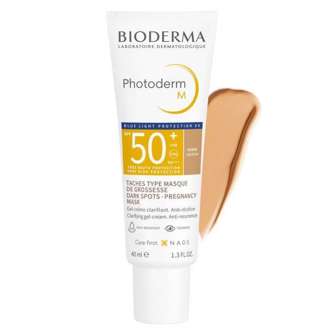 Bioderma Photoderm M SPF 50+ Солнцезащитный гель-крем с Золотистым тоном, 40 мл в Алматы
