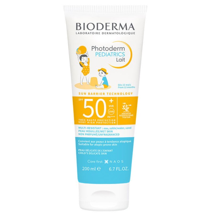 Bioderma Photoderm Pediatrics Lait SPF 50+ Солнцезащитное молочко для детей, 200 мл