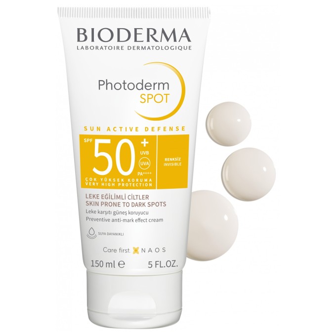 Bioderma Photoderm Spot SPF 50+  Солнцезащитный крем против пятен, 150 мл