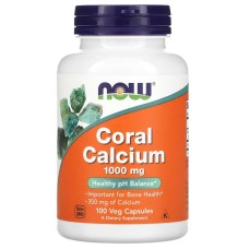 NOW Coral Calcium Кальций 1000 мг, 100 капсул