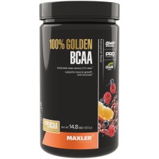 Maxler 100% Golden BCAA Fruit Punch со вкусом "Фруктовый пунш", 420 г