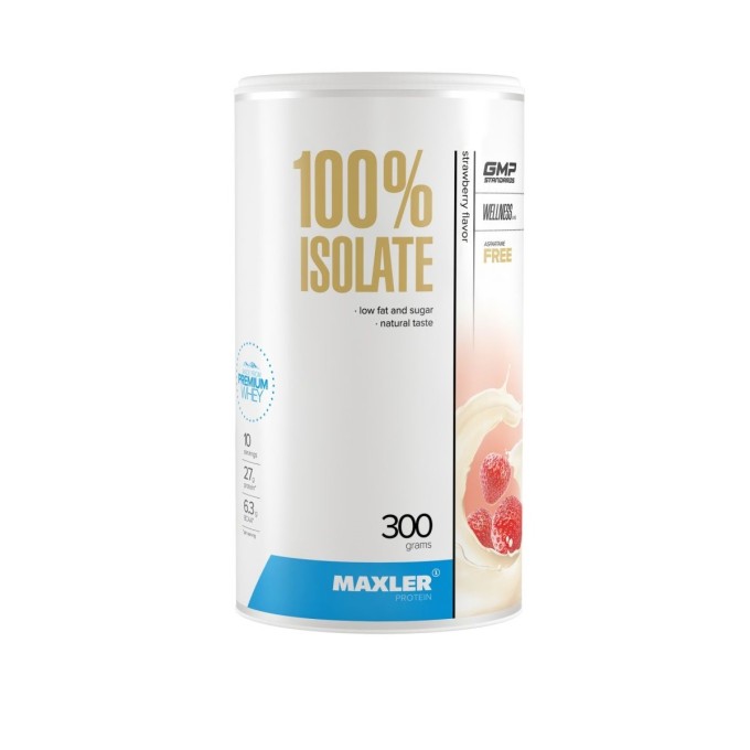 Maxler 100% Isolate Strawberry со вкусом "Клубника", 300 г