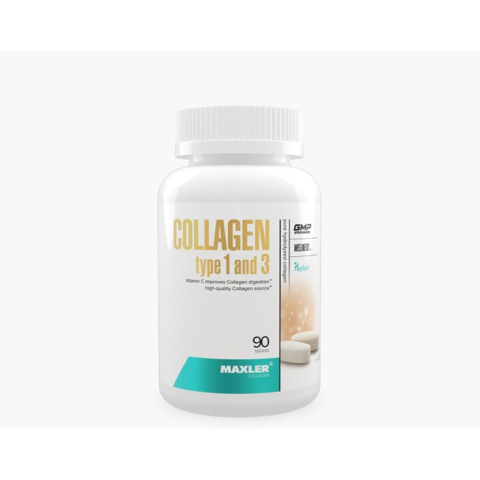 Maxler Collagen Type 1 and 3 - Коллаген 1 и 3 Типа, 90 таблеток