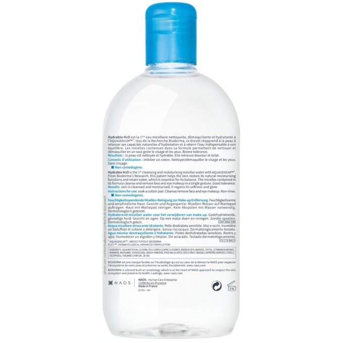 цена на Bioderma Hydrabio H2O Мицеллярная вода, 500 мл