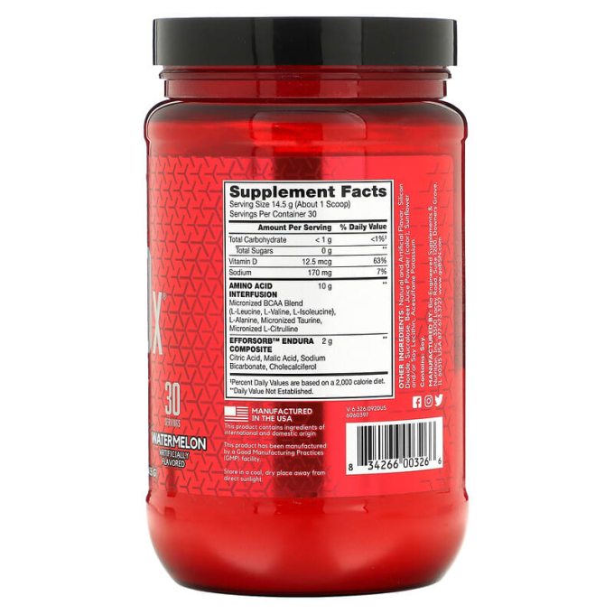 цена на BSN Amino X со вкусом "Арбуз", 0.95 lbs (435 г)