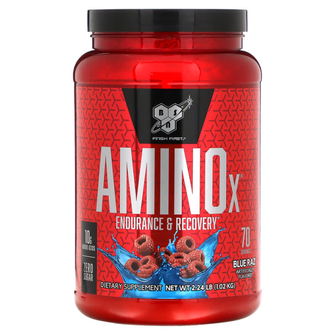 BSN Amino X сыртқы "Көк мақта", 2.4 фунт (1.1 кг)