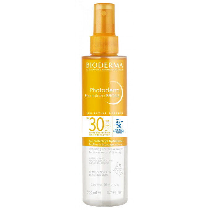 Bioderma Photoderm Bronz Sun Protective Water SPF30+ — Солнцезащитный спрей, 200 мл