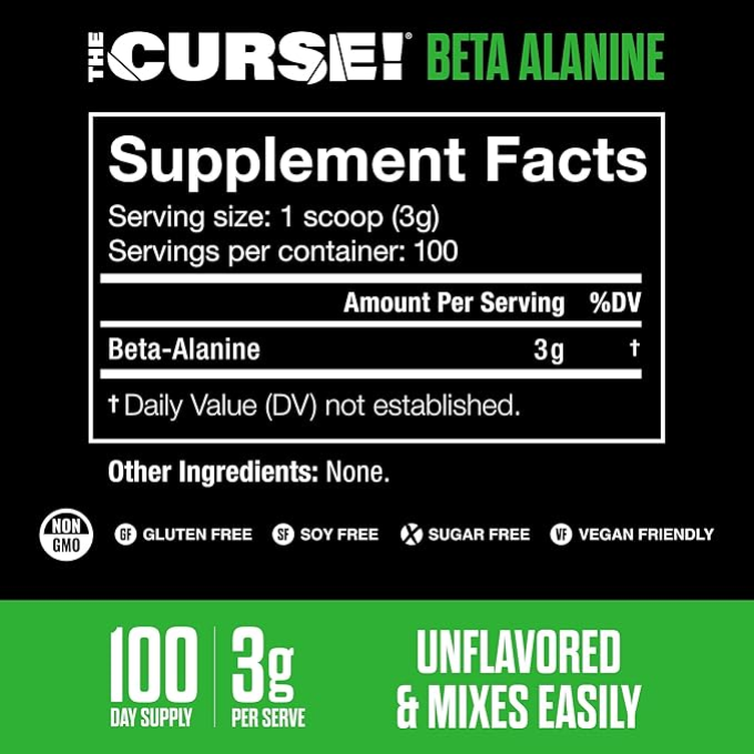 цена на JNX Sports The Curse Beta Alanine, 300 г