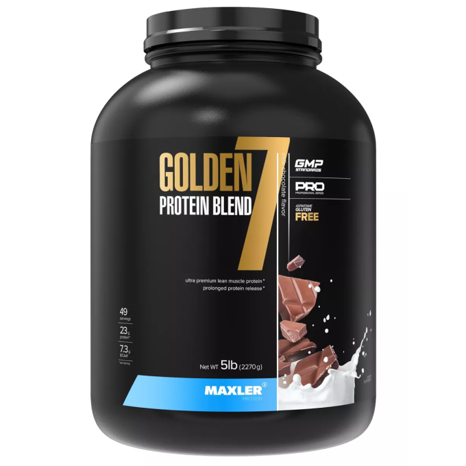 Maxler Golden 7 Protein Blend со вкусом "Молочный шоколад", 5 lb (2270 г)