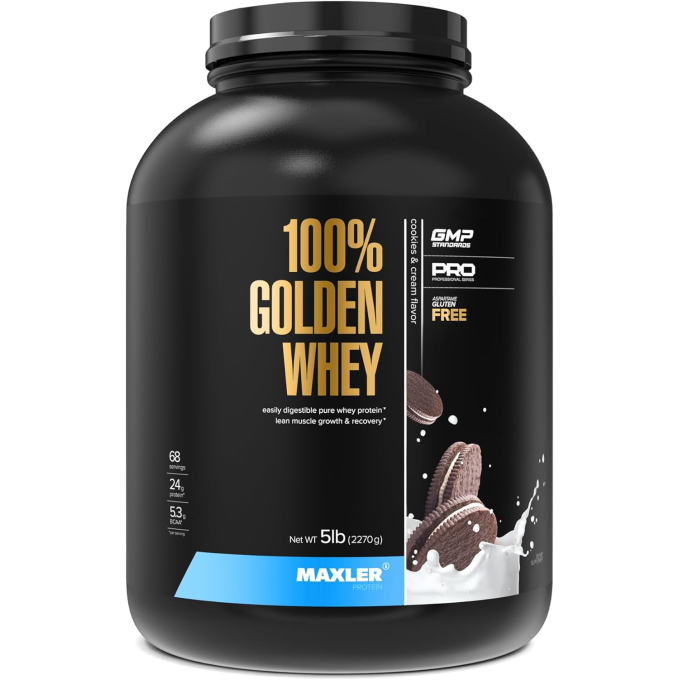 Maxler 100% Golden Whey сырғақ "Кремді бисквитпен", 2270 г