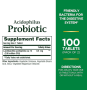 Natures Bounty Acidophilus Probiotic, 100 таблеток