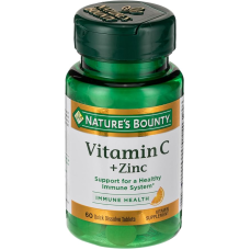 Natures Bounty Vitamin C plus Zinc 60 tabs