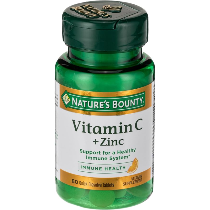 Natures Bounty Vitamin C + Цинк, 60 таблеток