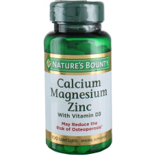 Natures Bounty Calcium Magnesium Zinc 100 tabs