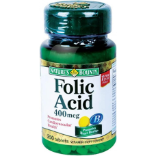 Natures Bounty Folic Acid 400 mcg 100 tabs