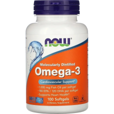 NOW Omega-3 1000 mg 100 softgels