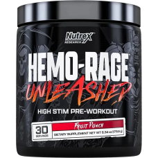 NUTREX Hemo Rage Unleashed 180 g Фруктовый пунш