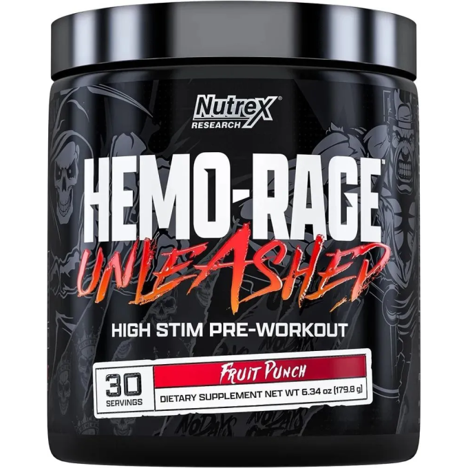 NUTREX Hemo Rage Unleashed сыртқы "Мектеп пунш", 180 г