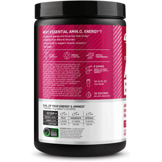 OPTIMUM NUTRITION Amino Energy сыздық "Құлпынай-Лайм", 270 г в Алматы