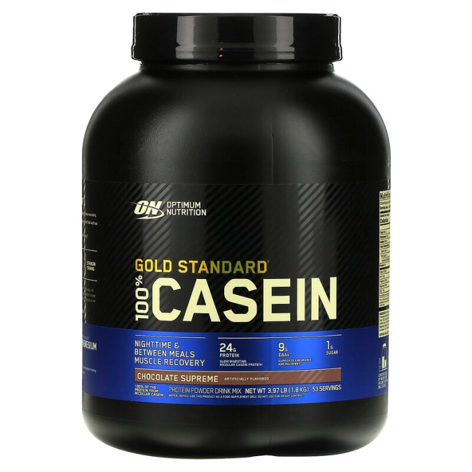 OPTIMUM NUTRITION 100% Casein Protein шоколад таңдауымен, 1.81 кг (4 фунт)