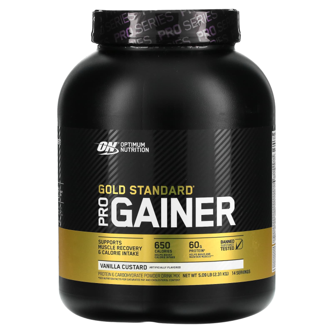 OPTIMUM NUTRITION PRO Gainer сырттай "Ваниль", 5 lb (2270 г)