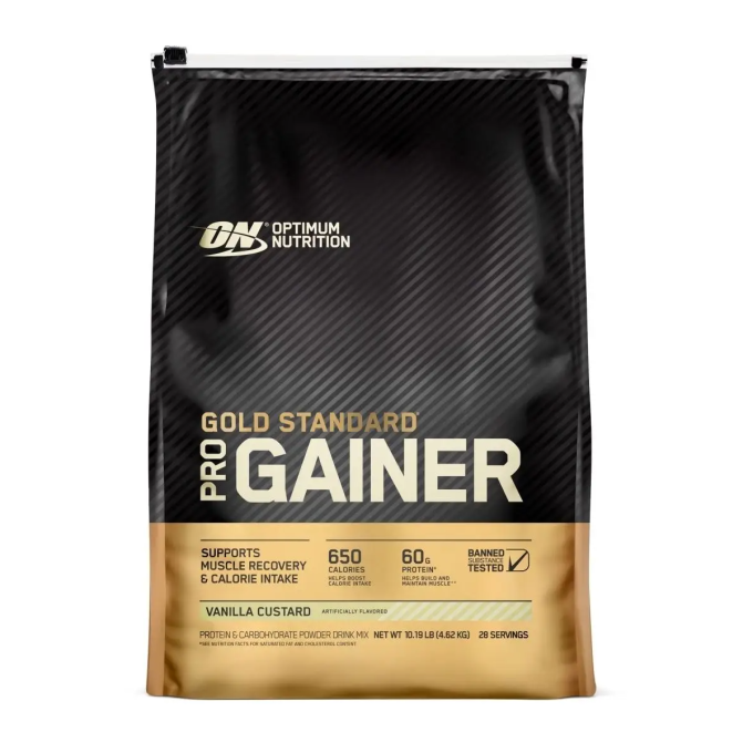 OPTIMUM NUTRITION PRO Gainer сырттай "Ваниль", 10lb (4,54 кг)