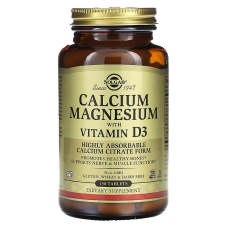 Solgar Calcium Magnesium with Vitamin D3 150 tabs