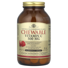 Solgar Chewable Vitamin C 500 mg 90 tab Малина