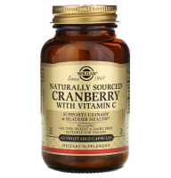 Solgar Natural Sourced Cranberry with Vitamin C 60 caps Клюква