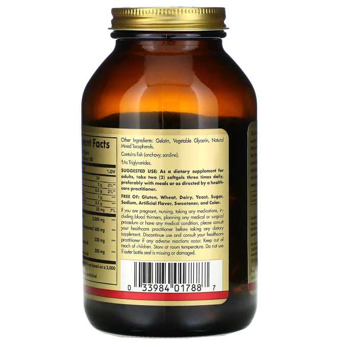 Solgar Omega 3 Fish Oil Concentrate 60 caps в Алматы