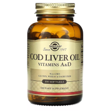 Solgar Cod Liver Oil 100 caps Жир из печени трески