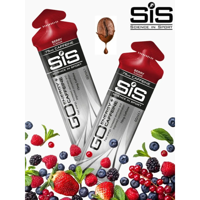 SIS Go Energy + Caffeine 75 мг Жақсылықты изотоникалық жел "Алма", 60 мл в Алматы